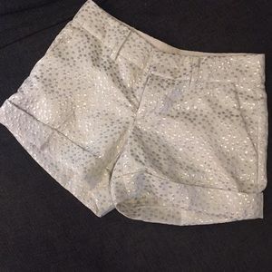 Club Monaco metallic polka dot shorts